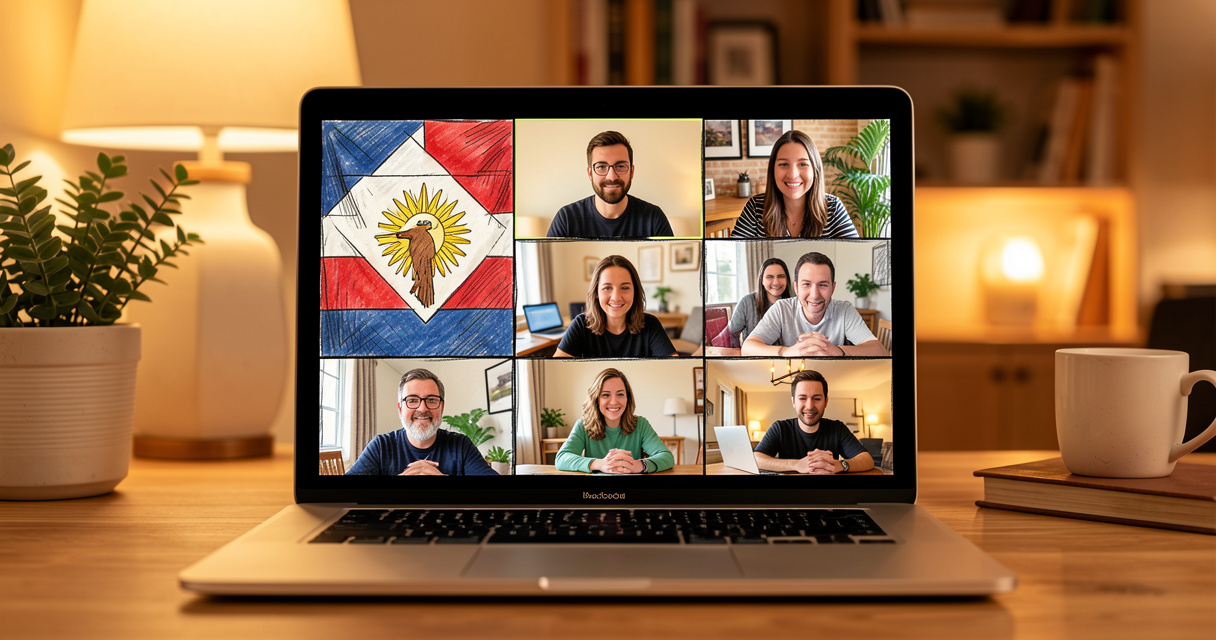Arizona remote team collaboration during online meeting